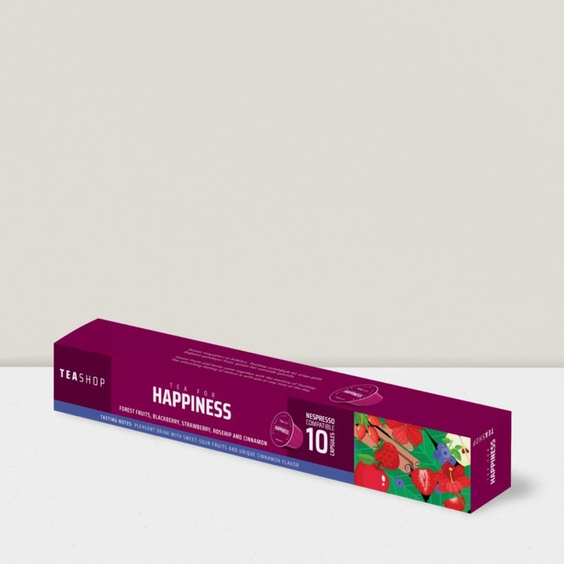 Happiness Tea Kapsül Çay - Orman Meyveleri Çay Harmanı - 10 Doğal Kapsül